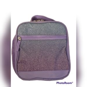 Mackenzie Lavender/Aqua Ombre Sparkle Glitter Lunch Boxes classic size